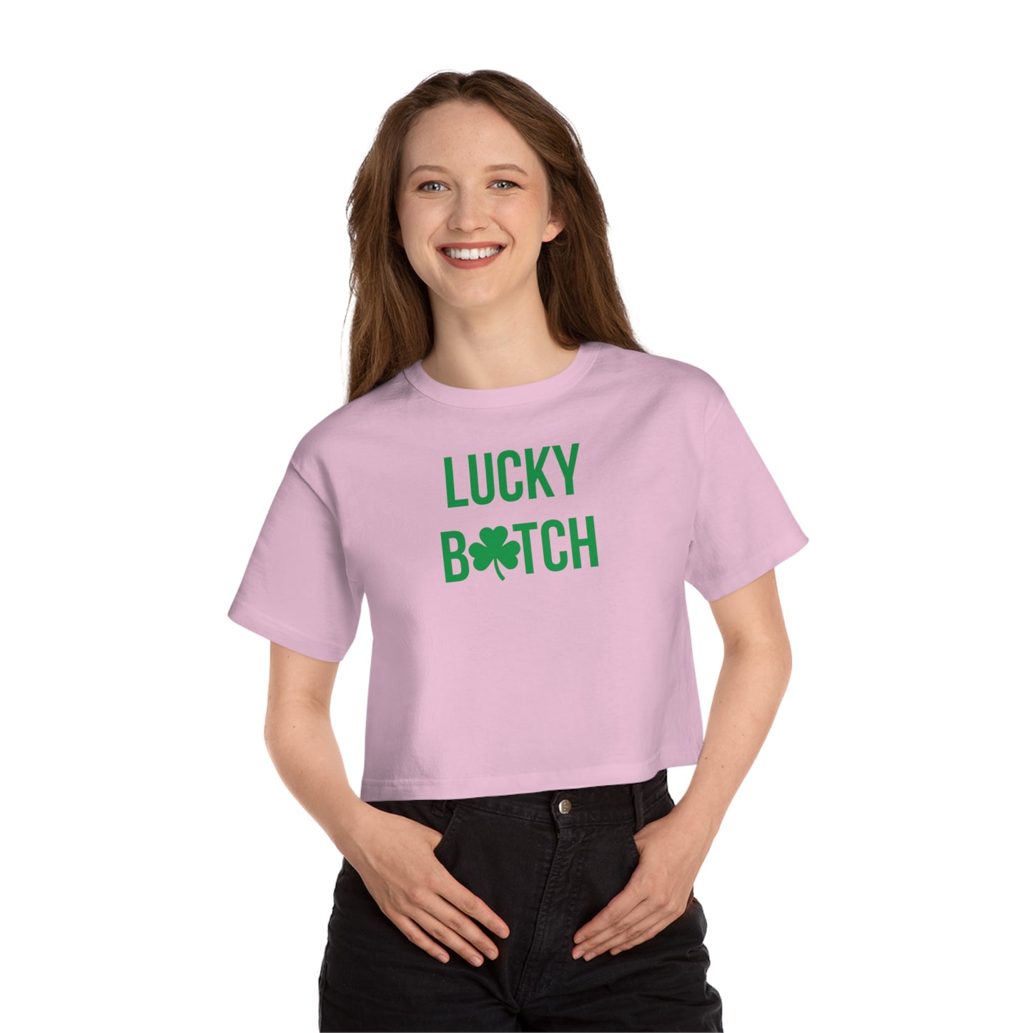 St Patricks Day Crop Top, Funny Lucky Tee For Women, Shamrock Crop Top, St. Patty Day Baby Tee, Leprechaun Irish Girl Trendy Baby Tee