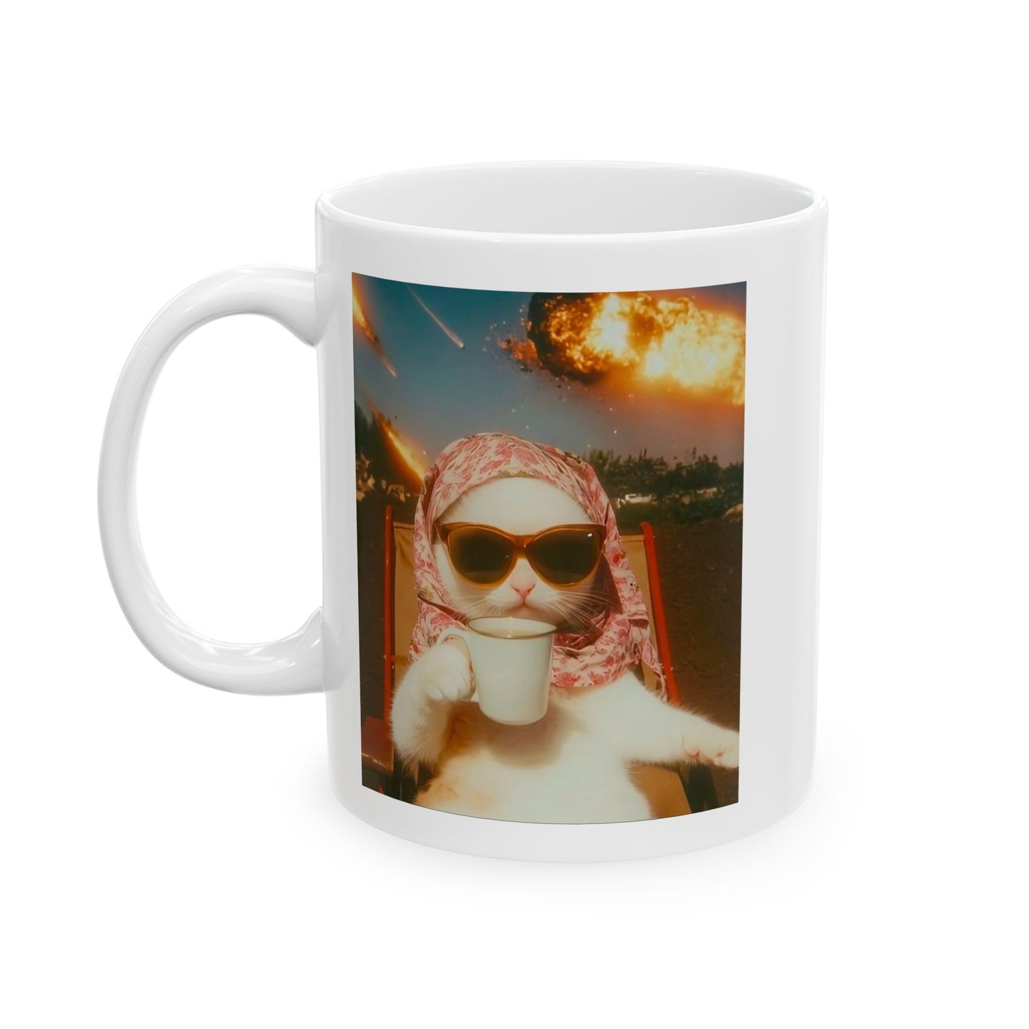 Unbothered Cat in Lounge Chair Coffee Mug (11oz) Cat Lovers Mug, Cat Coffee Cup, Pet Owner Gift, Fun Mug, Cat Mug, Cat Lover Gift