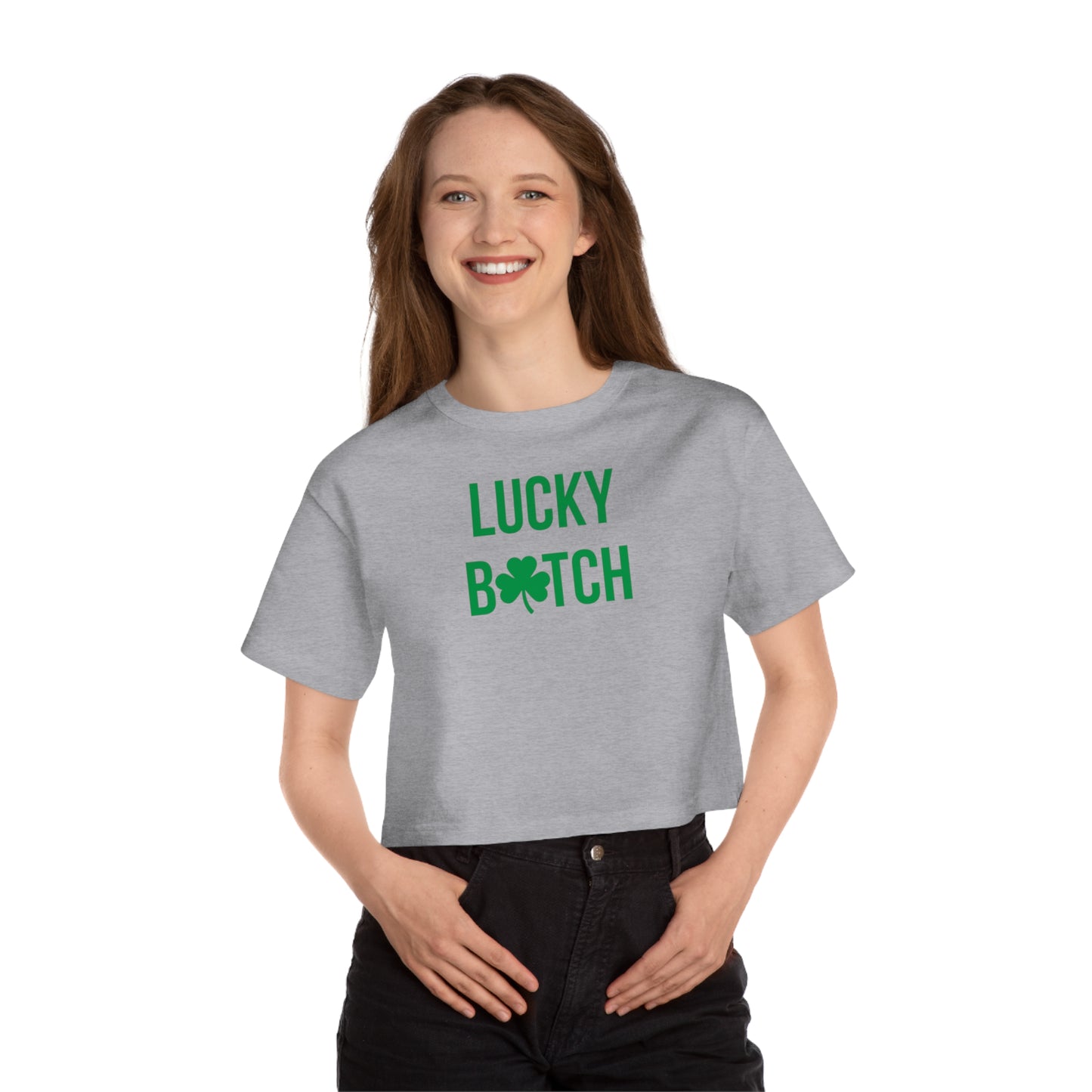 St Patricks Day Crop Top, Funny Lucky Tee For Women, Shamrock Crop Top, St. Patty Day Baby Tee, Leprechaun Irish Girl Trendy Baby Tee