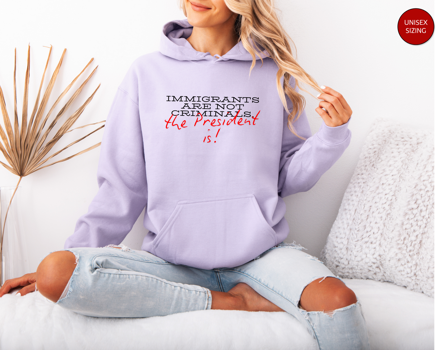 Immigrants Are Not Criminals Unisex Sweatshirt, Fuck Trump Hoodie, Funny Anti Trump Sweatshirt, Anti-republican Sweater