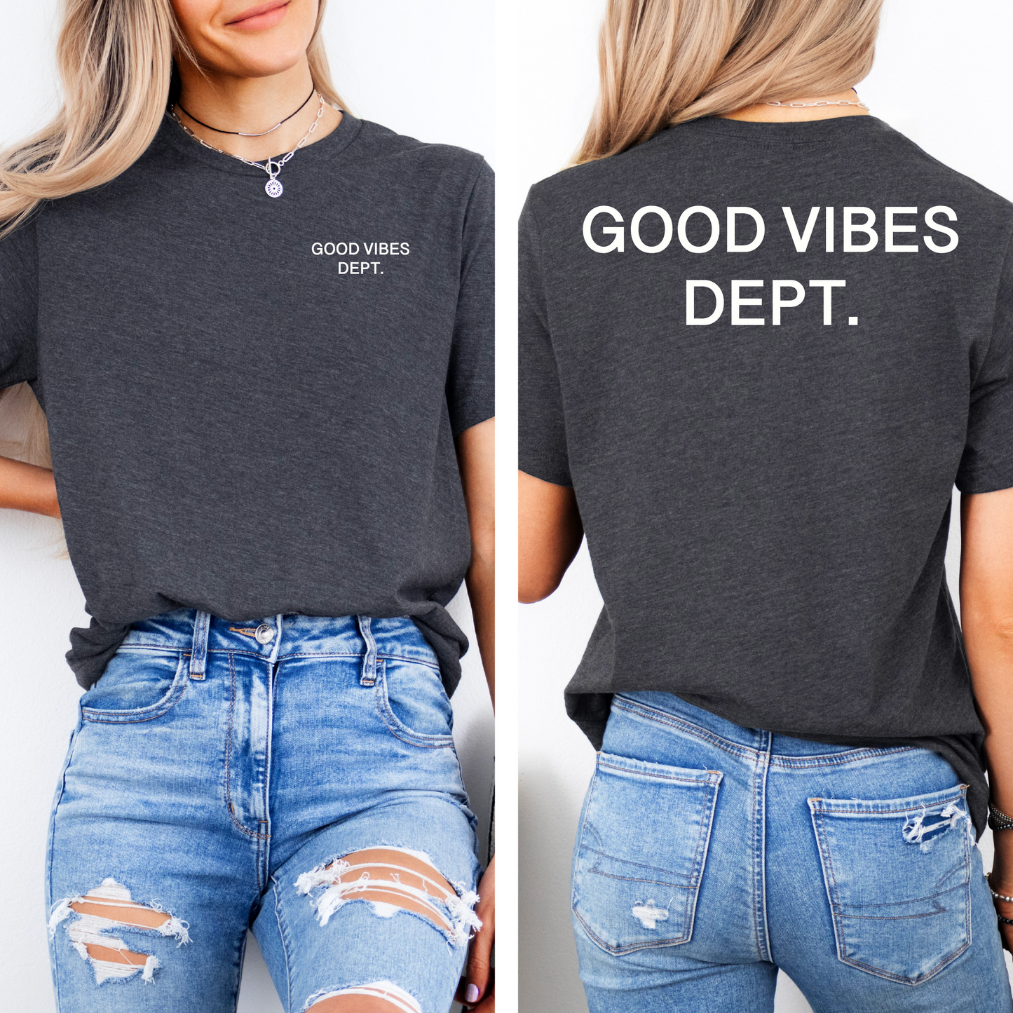 GOOD VIBES DEPT. T-Shirt, Trend Shirt, Cheery Vibes Hoodie, Gift, Good Vibes Shirt, Aesthetic Shirt, Positive Vibes Shirt, Happy Mind Tee