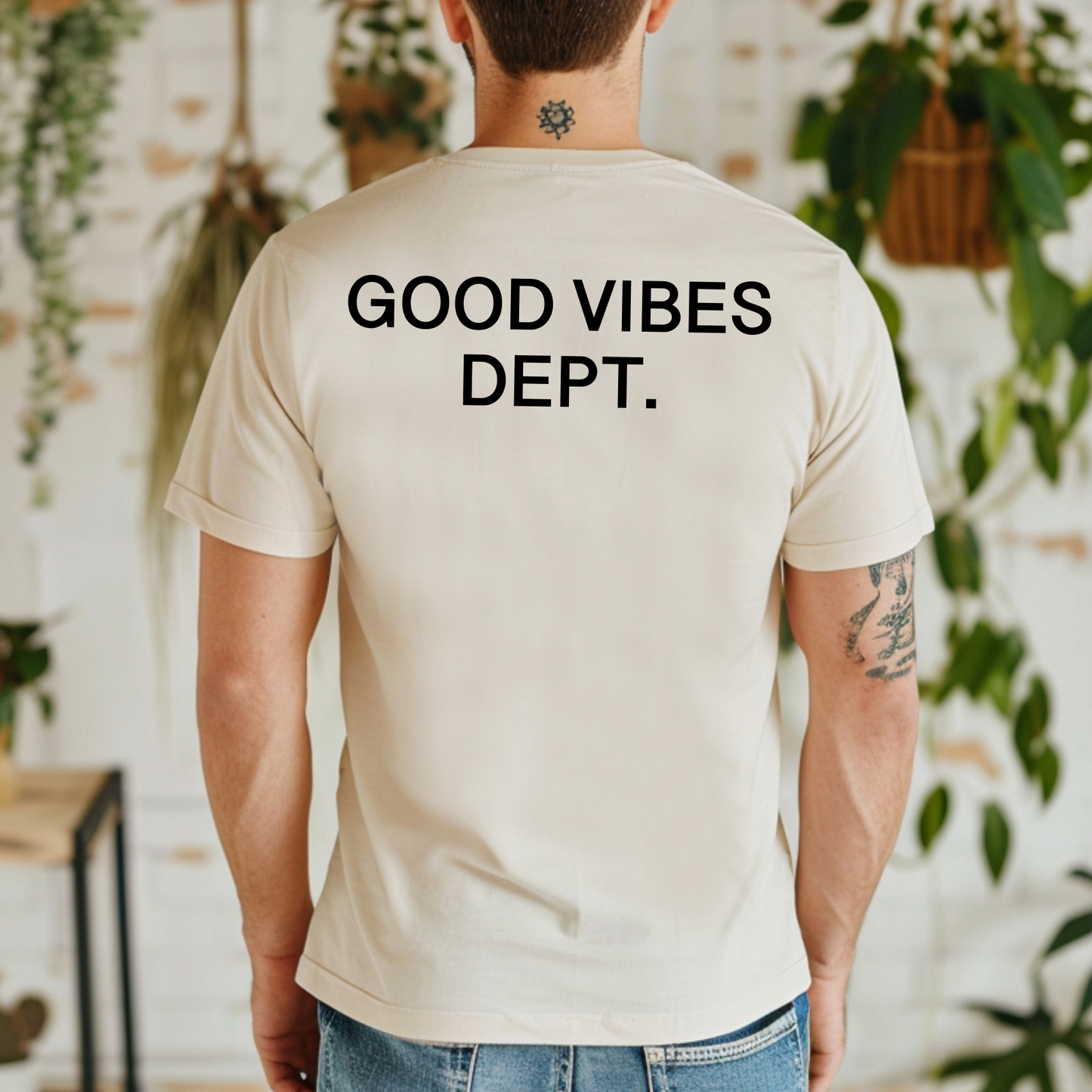GOOD VIBES DEPT. T-Shirt, Trend Shirt, Cheery Vibes Hoodie, Gift, Good Vibes Shirt, Aesthetic Shirt, Positive Vibes Shirt, Happy Mind Tee