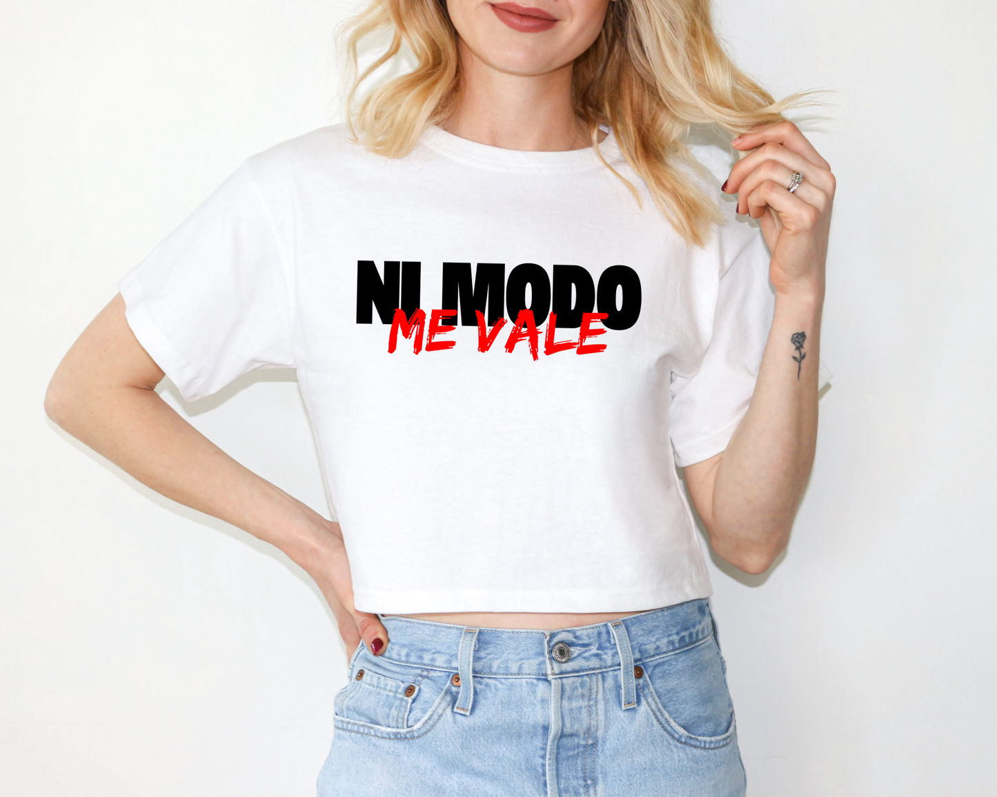 Ni Modo, Me Vale Crop-Top, Latina Crop-Top, Me Vale Madre, Me Vale Verga, Gift for Her, Gift for Gay, Latino Sarcastic Hoodie
