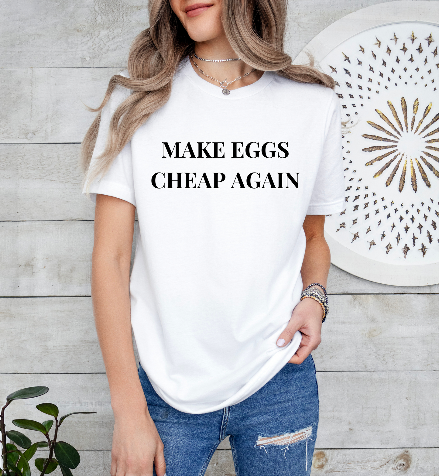 Make Eggs Cheap Again Unisex T-Shirt, Political Protest Shirt, Anti-Trump, FDT, Subtle Fuck Trump Anti MAGA Republican, Anti Inflation