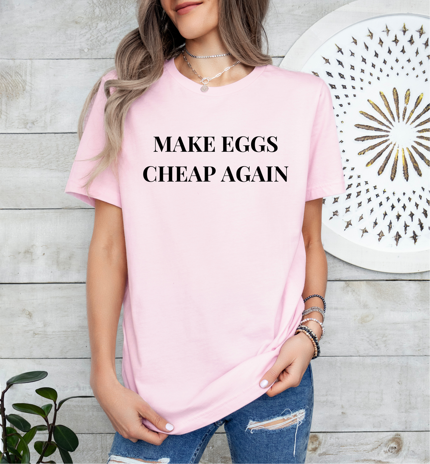 Make Eggs Cheap Again Unisex T-Shirt, Political Protest Shirt, Anti-Trump, FDT, Subtle Fuck Trump Anti MAGA Republican, Anti Inflation