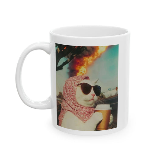 No F*cks Given Cat Coffee Mug (11oz) Cat Lovers Mug, Cat Coffee Cup, Pet Owner Gift, Fun Mug, Cat Mug, Cat Lover Gift